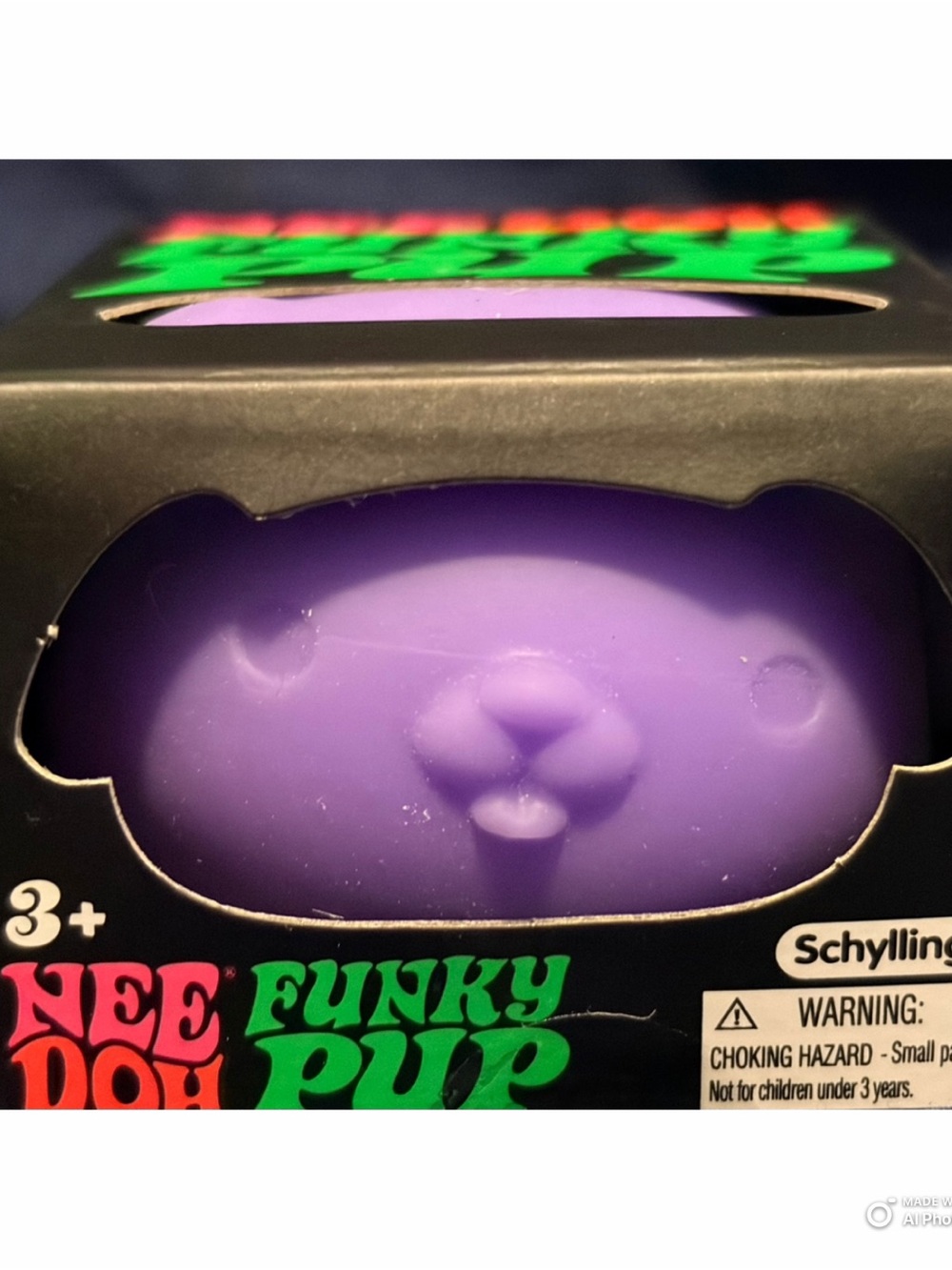 NIB- Schylling Purple Funky Pup